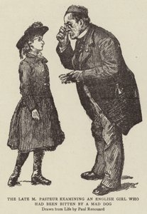 The Late M Pasteur Examining an English Girl Who Had Been Bitten by a Mad Dog